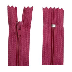 Reißverschluss 20 cm spiralformig nicht trennbar pink (2014)