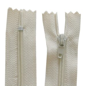 Reißverschluss 22 cm spiralförmig nicht trennbar helllbeige (2226)