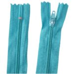 Reißverschluss 35 cm spiralformig nicht trennbar türkis (3514)