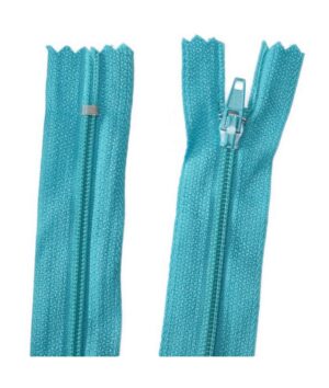 Reißverschluss 35 cm spiralformig nicht trennbar türkis (3514)