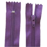 Reißverschluss 35 cm spiralformig 3 mm nicht trennbar lila (3515)