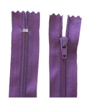 Reißverschluss 35 cm spiralformig 3 mm nicht trennbar lila (3515)