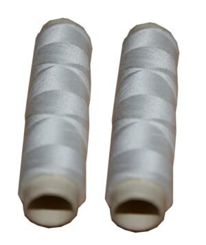 Nähmaschinen Obergarn Nähgarn Baumwolle 2 Rollen je 50m 50/3 weiß (1000)