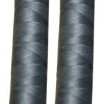 Nähmaschinen Obergarn Nähgarn Baumwolle 100 m 2 Rollen je 50 m 50/3 grau (1006)