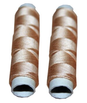 Nähmaschinen Obergarn Nähgarn Baumwolle 100 m 2 x 50m beige (1033)