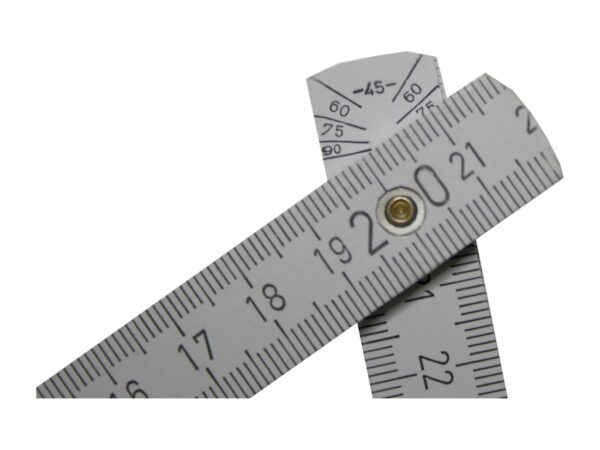 Gliedermaßstab Zollstock Buchenholz Gelenkmaßstab 3m weiß 10 Stück (0239)