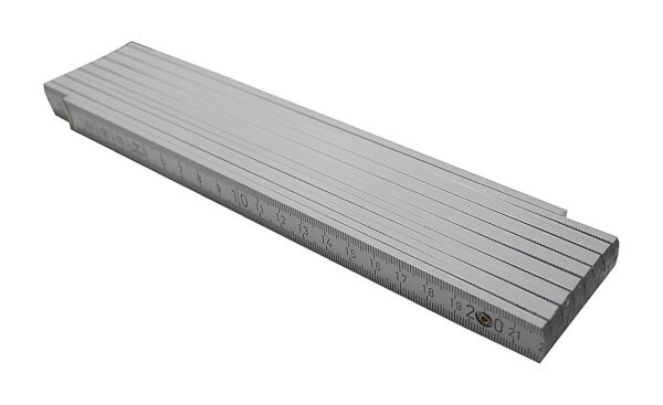 Gliedermaßstab Zollstock Buchenholz Gelenkmaßstab 3m weiß 10 Stück (0239)