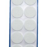 Filzgleiter Möbelgleiter Stuhlgleiter selbstklebend weiß (0068)