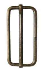 Gurtverschieber mit Steg Gurt Verschieber 38 mm altmessing (0079)