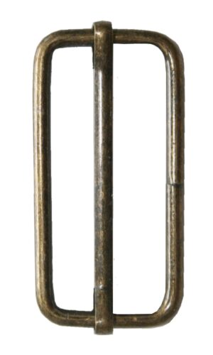 Gurtverschieber mit Steg Gurt Verschieber 38 mm altmessing (0079)