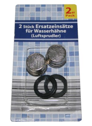 Ersatzeinsätze für Wasserhähne Luftsprudler 2er Set (0017)