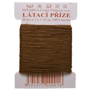 Stopfgarn Stopfwolle Baumwolle Tex 20-2-3 kastanienbraun 25 m (8174)