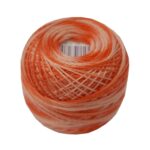 PERLOVKA Kreuzstichgarn Baumwolle Perlgarn 85m apfelsine ombre (2216)