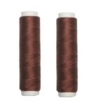 Nähmaschinen Obergarn Nähgarn Baumwolle 2 x 50m braun (1038)