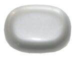 Seifendose aus Kunststoff Seifenschale 10,5x7,5x5 cm silber (0008)