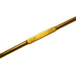 Häkelnadel Doppelhäkelnadel Aluminium ca. 13 cm Größe 6-7 gold (1019)