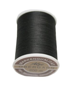 Nähmaschinen Obergarn Baumwolle 50/3 200 m schwarz (0902)