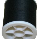 Obergarn Nähmaschinennähgarn Baumwolle 100m 50/3 schwarz (1001)