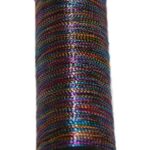 Nähmaschinen Glanz-Effektfaden regenbogen bunt 50 m (9990)