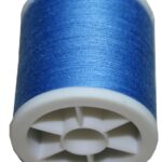 Obergarn Nähmaschinennähgarn Baumwolle 100m 50/3 blau bleu (1020)