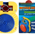 Bicyle Hupe Fahrradklingel gelb - blau (8203)