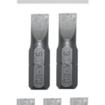 Bits Schlitzschraubendreher P6 Chrom-Vanadium 5 Stück (0053)