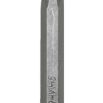 Bit Sechskant mit Loch Bohrung SH6 Chrom-Vanadium 75 mm (0100)