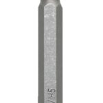 Bit Sechskant mit Loch Bohrung SH5 Chrom-Vanadium 75 mm (0101)