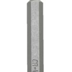 Bit Sechskant mit Loch Bohrung SH2,5 Chrom-Vanadium 75 mm (0104)