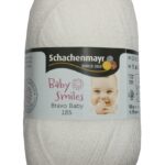 Strickgarn Garn Bravo Baby 50g 185m weiß (1001)