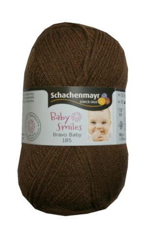 Strickgarn Garn Bravo Baby 50g 185m braun (1011)