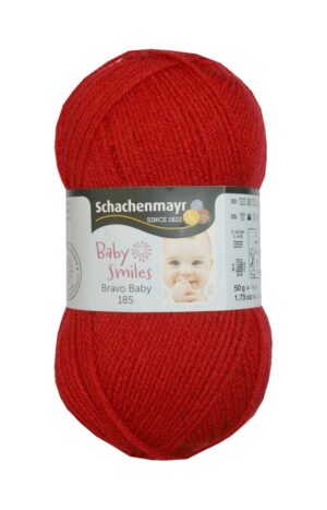 Strickgarn Garn Bravo Baby 50g 185m rot (1030)