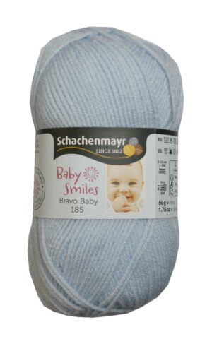 Strickgarn Garn Bravo Baby 50g 185m hellblau (1055)