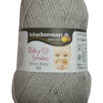 Strickgarn Garn Bravo Baby 50g 185m hellgrau (1090)
