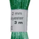 Satinkordel Satinschnur Kordel Satinfaden 3 m 2 mm grün (0030)