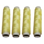 Nähmaschinen Nähgarn 200 m 4 x 50m Polyester 40/2 hellgelb (1076)