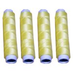 Nähmaschinen Nähgarn 200 m 4 x 50m Polyester 40/2 gelb (1077)