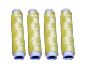 Nähmaschinen Nähgarn 200 m 4 x 50m Polyester 40/2 gelb (1077)