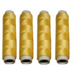 Nähmaschinen Nähgarn 200 m 4 x 50m Polyester 40/2 gelb (1078)