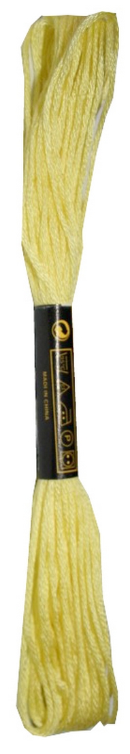 Stickgarn Mouline Moulin Stickwolle Stickfaden 100% Baumwolle 8 m gelb (2010 - 931)