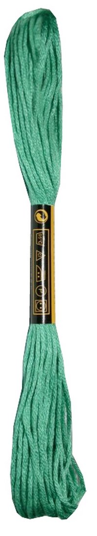 Stickgarn Mouline Moulin Stickwolle Stickfaden 100% Baumwolle 8 m grün (2035 - 704)
