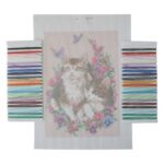 Stickbild Stickvorlage Kreuzstich 200x280mm Katze Nr.7 (0104)