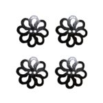 Knopf Holzknopf Knöpfe 20mm 2 loch dunkelbraun 4 Stück (0165)