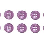 Knopf Knöpfe 11mm 4 loch lila 10 Stück (0185)
