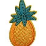 Aufnäher Bügelbild Aufbügler Ananas 75x40mm (1008)