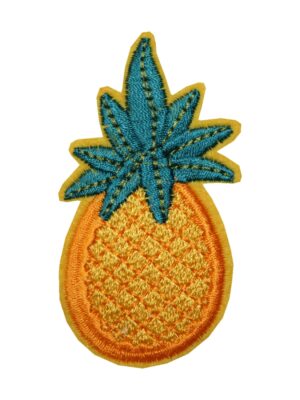 Aufnäher Bügelbild Aufbügler Ananas 75x40mm (1008)