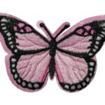 Aufnäher Bügelbild Aufbügler Schmetterling 60x80mm (1015)