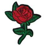Aufnäher Bügelbild Aufbügler Rose 75x65mm (1029)