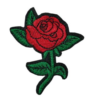 Aufnäher Bügelbild Aufbügler Rose 75x65mm (1029)