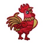 Aufnäher Bügelbild Aufbügler Hahn 100x85mm (1031)